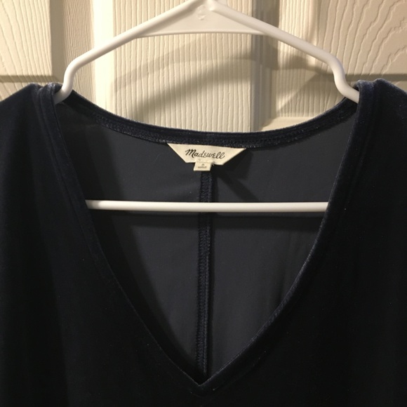 Madewell velvet long sleeve dress - Picture 3 of 5